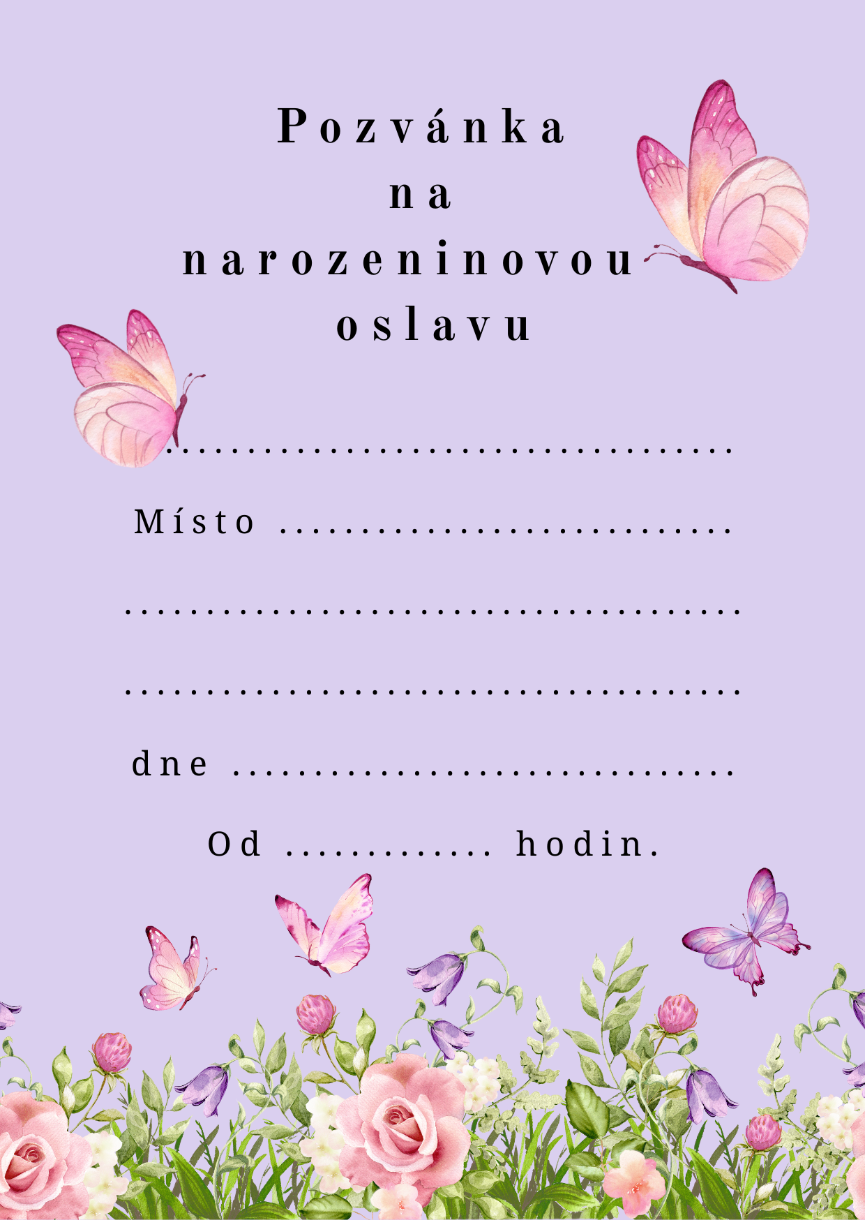 Narozeninové pozvánky, Chameleon, A6, 6 ks, www.boome.cz