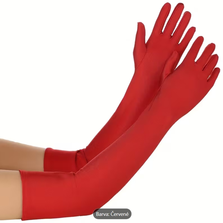 rukavičky-dlouhé-červené, www.boome.cz