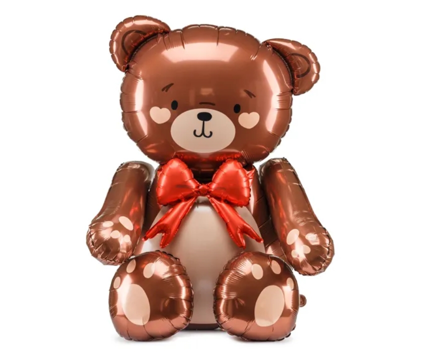 Medvídek s fólií balónek, 75x84 cm, Party Deco, www.boome.cz